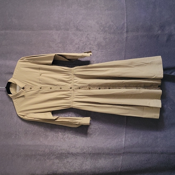 VINTAGE Khaki Dress - Picture 1 of 5